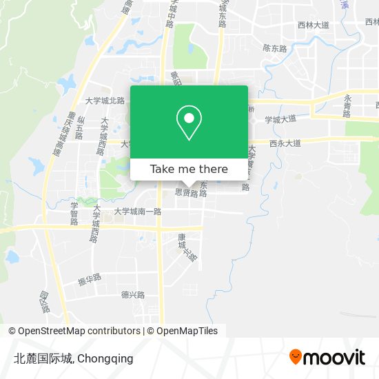 北麓国际城 map