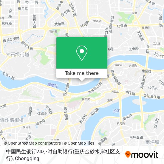 中国民生银行24小时自助银行(重庆金砂水岸社区支行) map