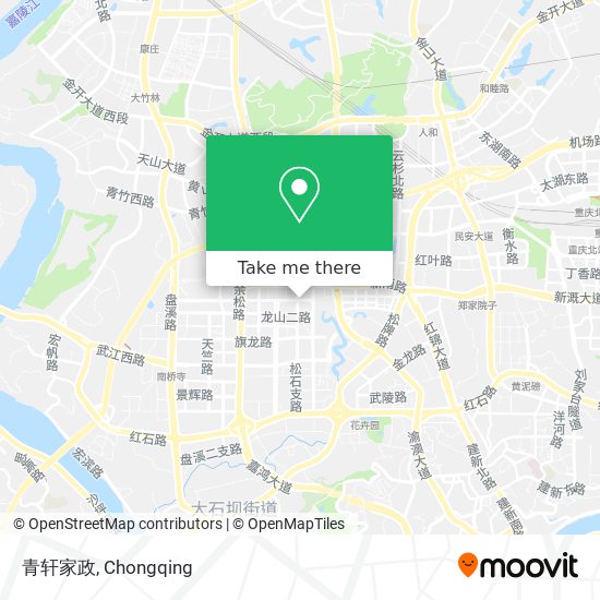 青轩家政 map