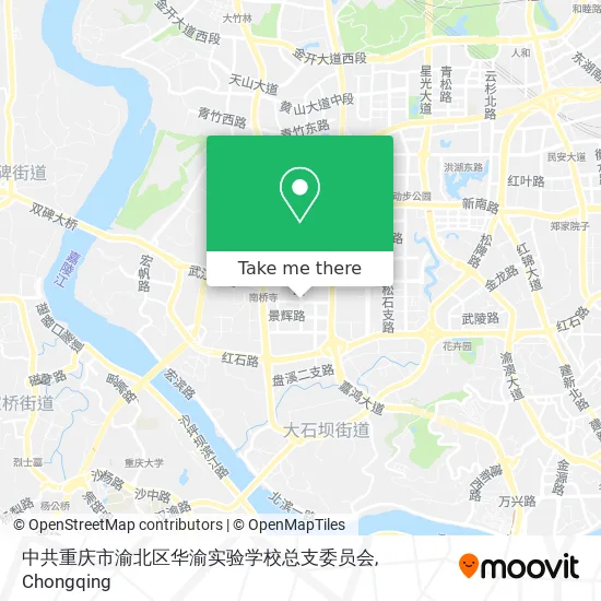 中共重庆市渝北区华渝实验学校总支委员会 map