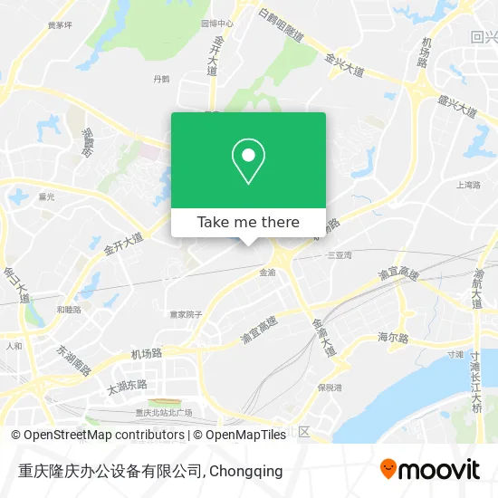 重庆隆庆办公设备有限公司 map