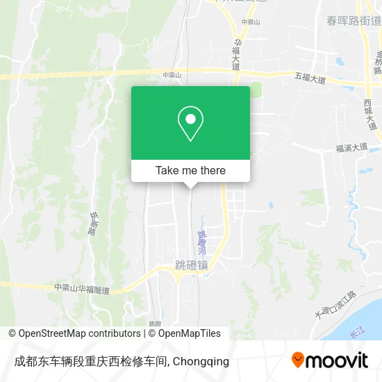 成都东车辆段重庆西检修车间 map