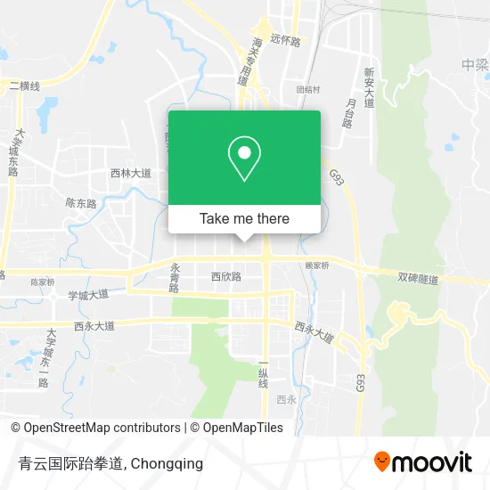 青云国际跆拳道 map