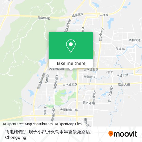 街电(钢管厂坝子小郡肝火锅串串香景苑路店) map