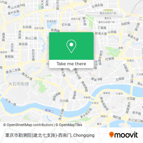 重庆市勘测院(建北七支路)-西南门 map