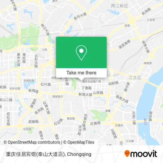 重庆佳居宾馆(泰山大道店) map