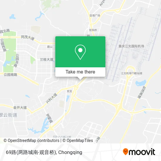 69路(两路城南-观音桥) map