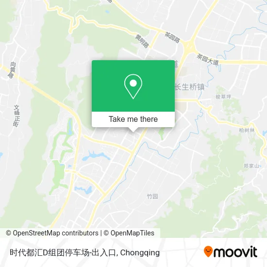 时代都汇D组团停车场-出入口 map