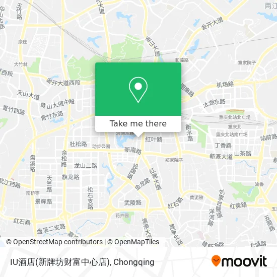IU酒店(新牌坊财富中心店) map
