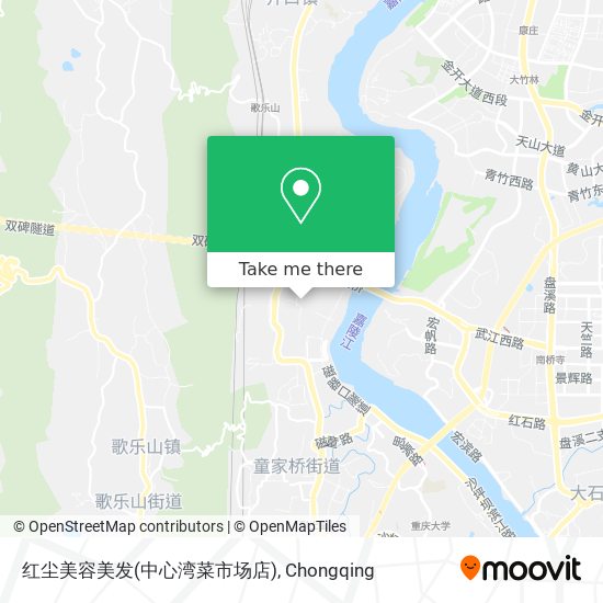 红尘美容美发(中心湾菜市场店) map
