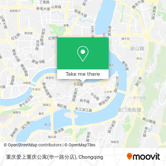 重庆爱上重庆公寓(华一路分店) map