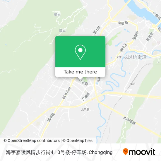 海宇嘉陵风情步行街4,10号楼-停车场 map