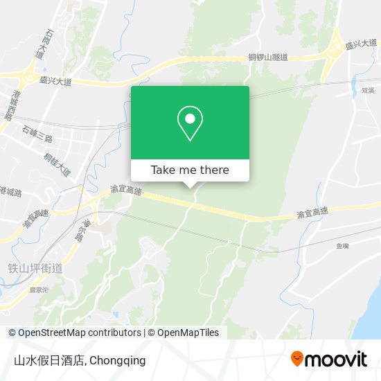 山水假日酒店 map