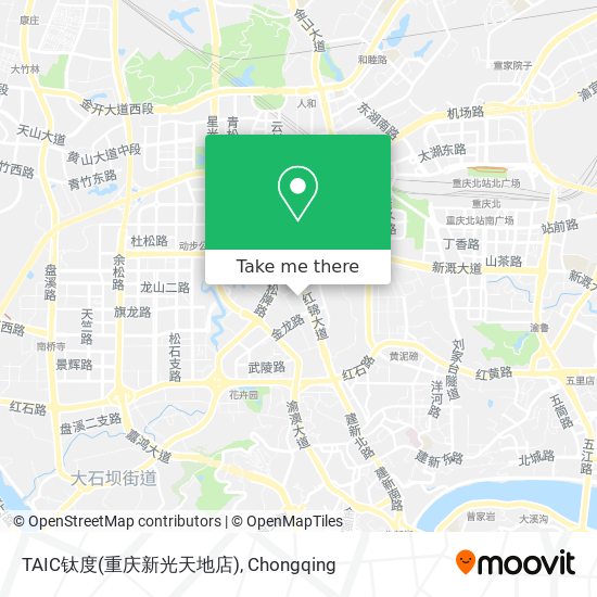 TAIC钛度(重庆新光天地店) map
