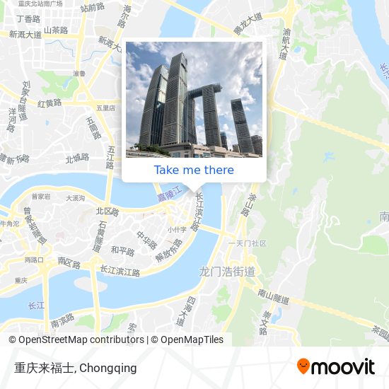 重庆来福士 map