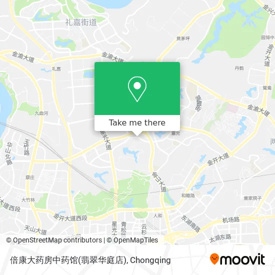 倍康大药房中药馆(翡翠华庭店) map