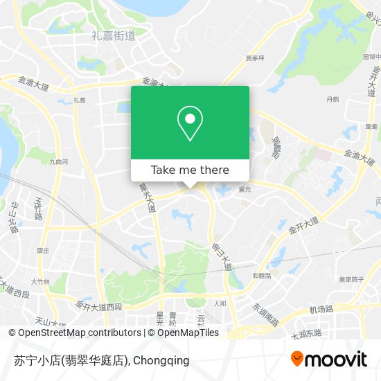 苏宁小店(翡翠华庭店) map