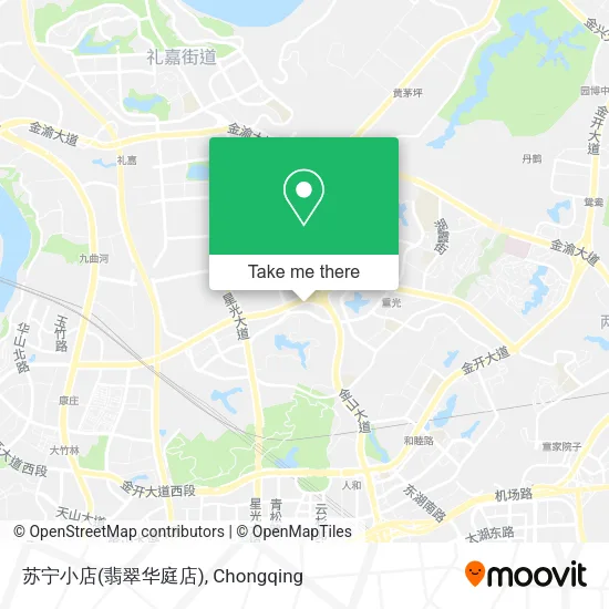 苏宁小店(翡翠华庭店) map