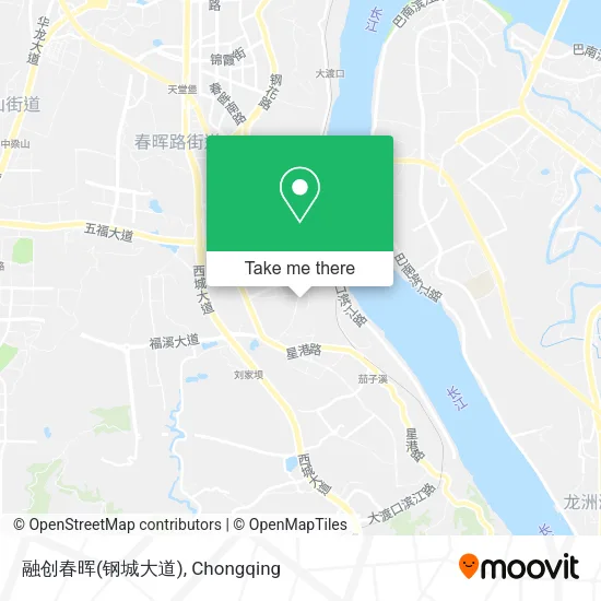 融创春晖(钢城大道) map