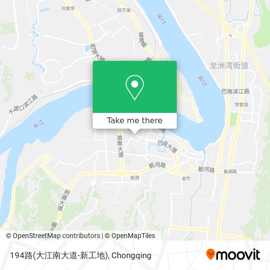 194路(大江南大道-新工地) map