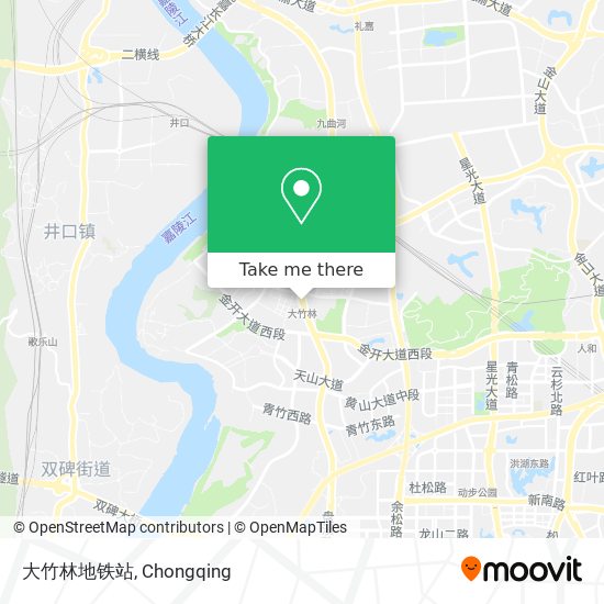 大竹林地铁站 map