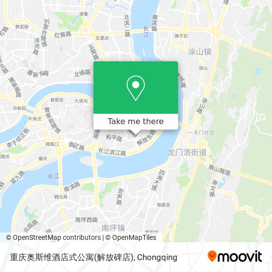 重庆奥斯维酒店式公寓(解放碑店) map