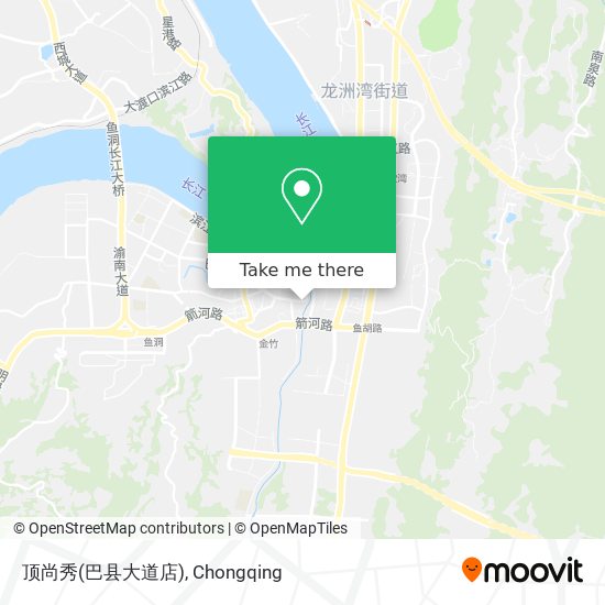 顶尚秀(巴县大道店) map