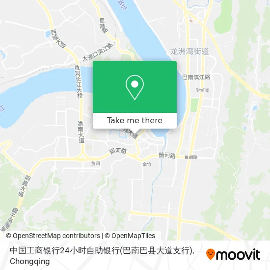 中国工商银行24小时自助银行(巴南巴县大道支行) map