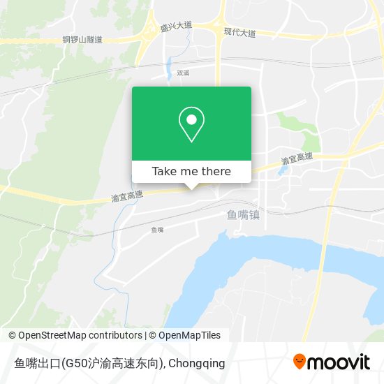 鱼嘴出口(G50沪渝高速东向) map