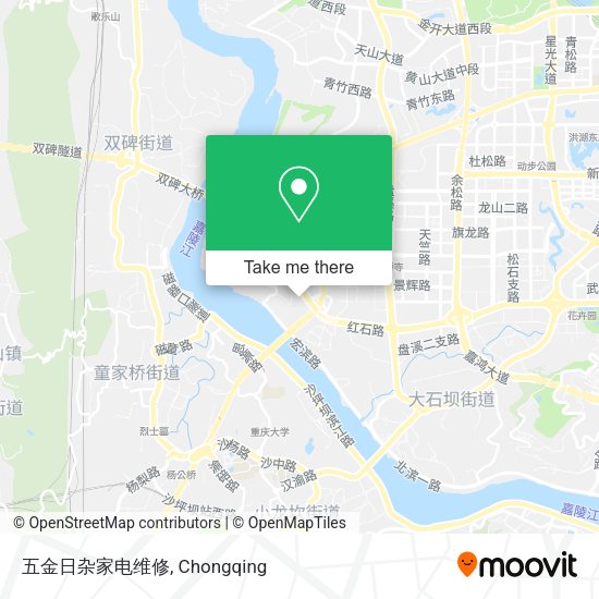 五金日杂家电维修 map