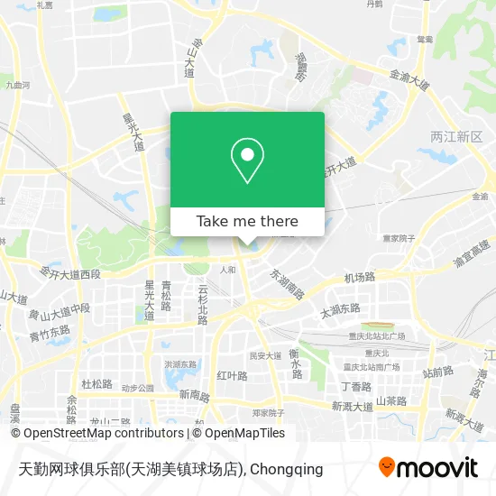 天勤网球俱乐部(天湖美镇球场店) map