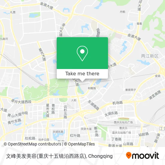 文峰美发美容(重庆十五镜泊西路店) map