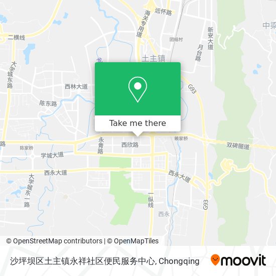 沙坪坝区土主镇永祥社区便民服务中心 map