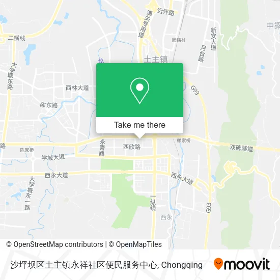 沙坪坝区土主镇永祥社区便民服务中心 map