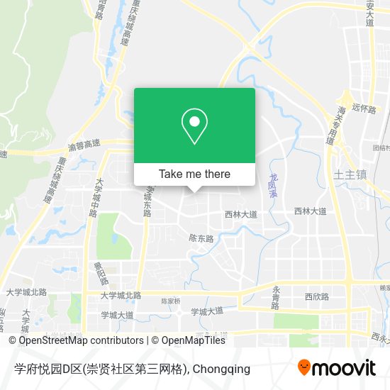 学府悦园D区(崇贤社区第三网格) map