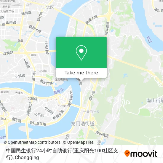 中国民生银行24小时自助银行(重庆阳光100社区支行) map