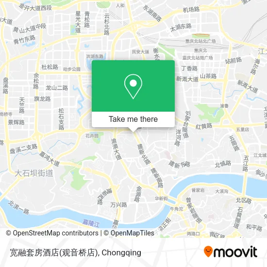 宽融套房酒店(观音桥店) map