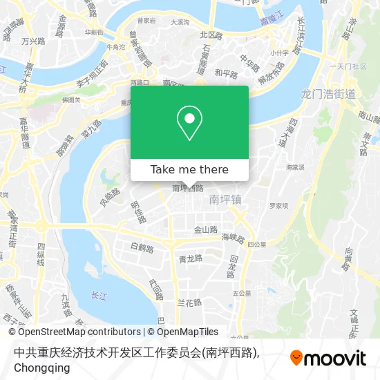 中共重庆经济技术开发区工作委员会(南坪西路) map