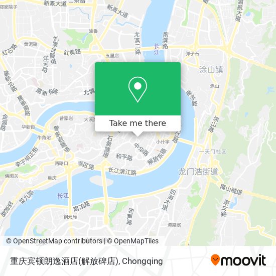 重庆宾顿朗逸酒店(解放碑店) map