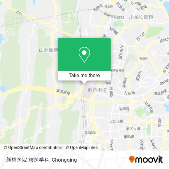 新桥医院-核医学科 map