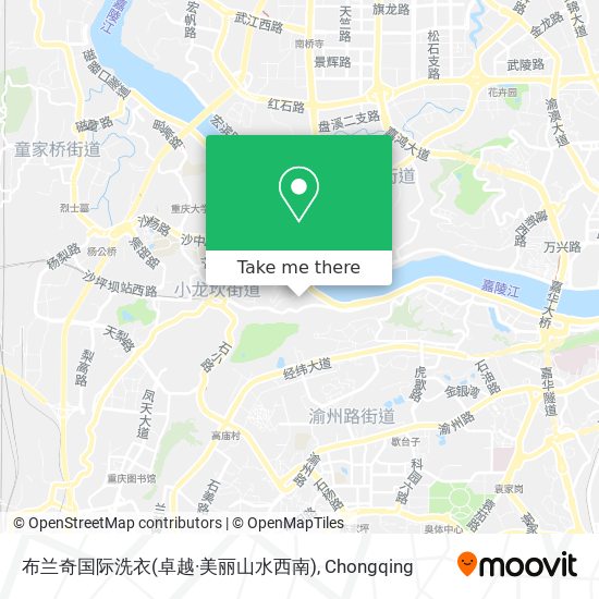 布兰奇国际洗衣(卓越·美丽山水西南) map