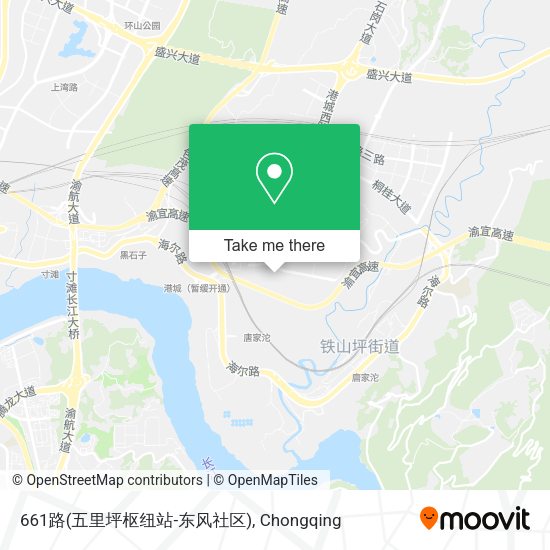 661路(五里坪枢纽站-东风社区) map