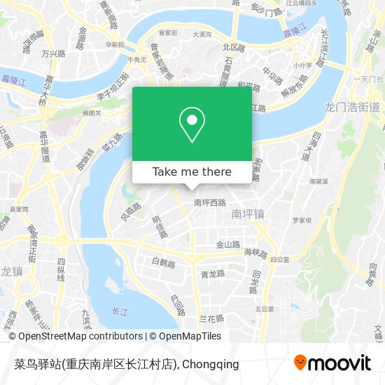 菜鸟驿站(重庆南岸区长江村店) map