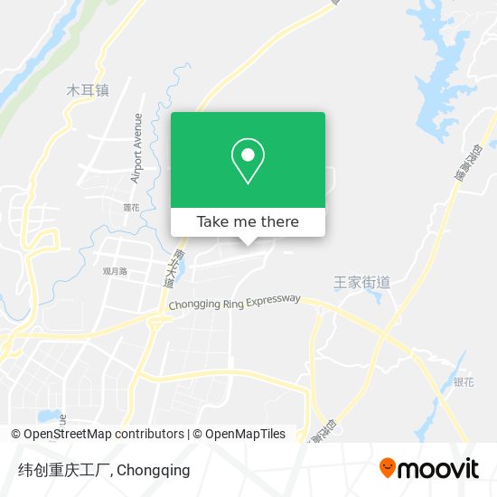 纬创重庆工厂 map