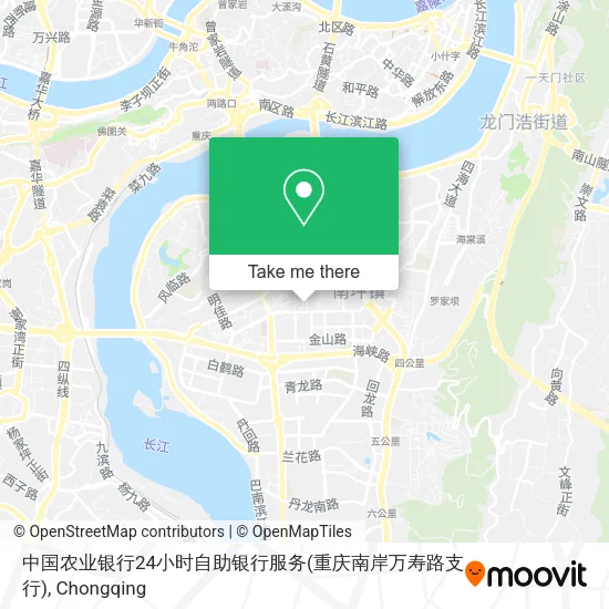 中国农业银行24小时自助银行服务(重庆南岸万寿路支行) map