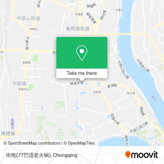 街电(77巴适老火锅) map
