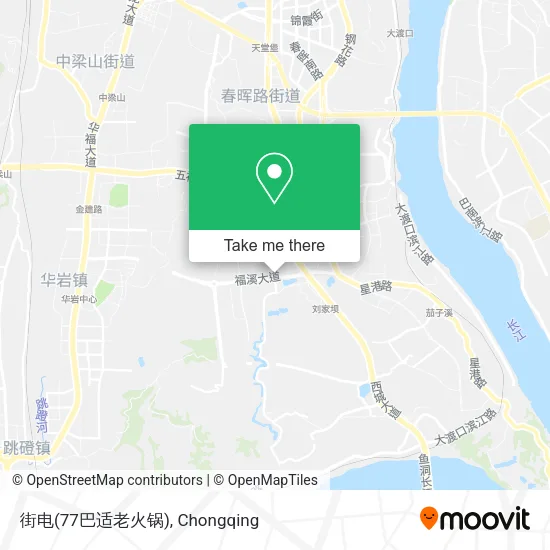 街电(77巴适老火锅) map