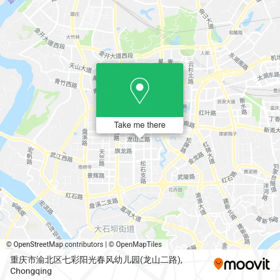 重庆市渝北区七彩阳光春风幼儿园(龙山二路) map