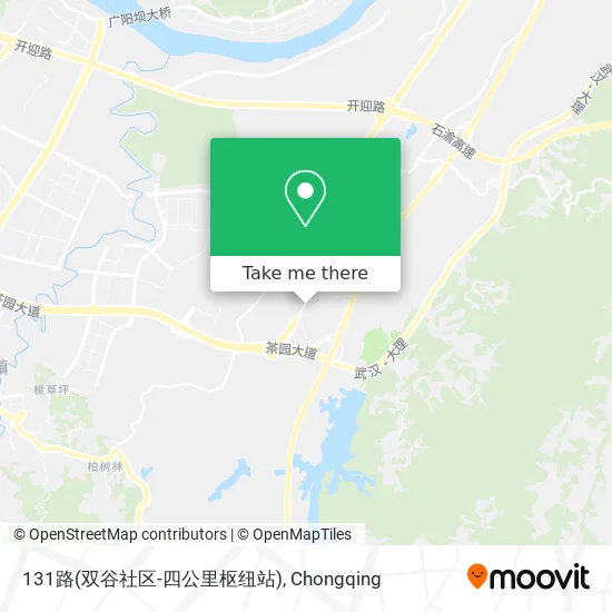 131路(双谷社区-四公里枢纽站) map