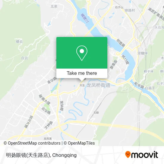 明扬眼镜(天生路店) map